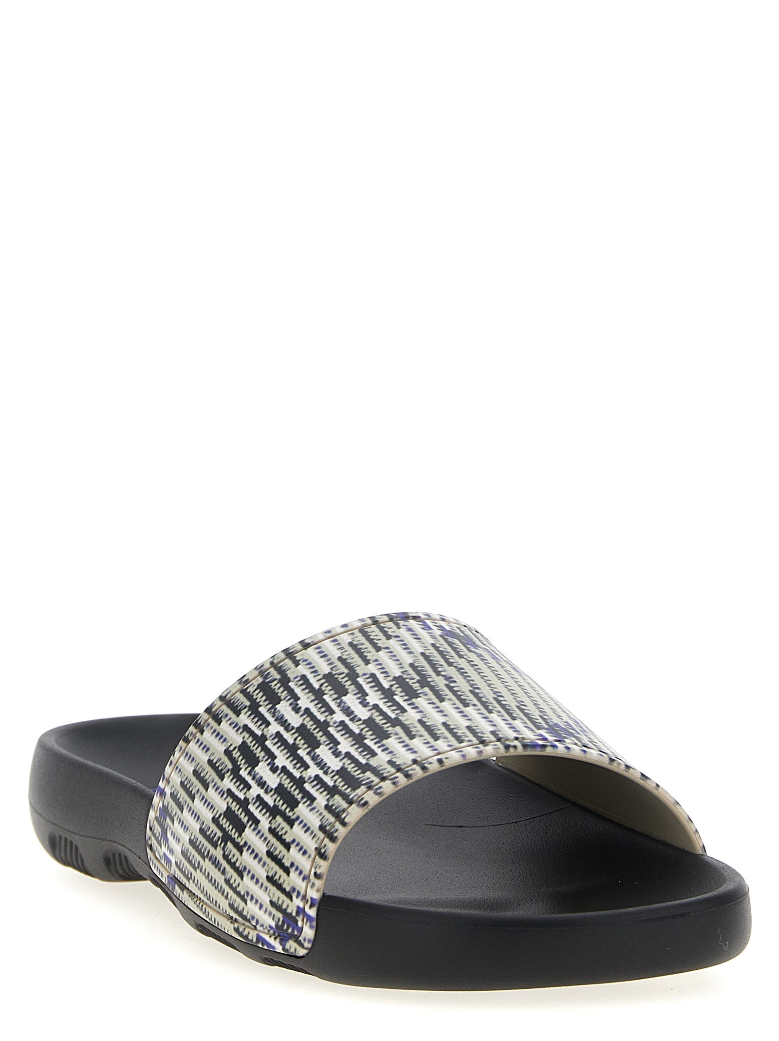 Burberry Multicolor Polyurethane Slides