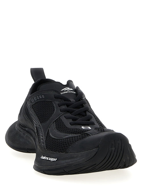 Balenciaga Black Polyester Athletic Sneakers