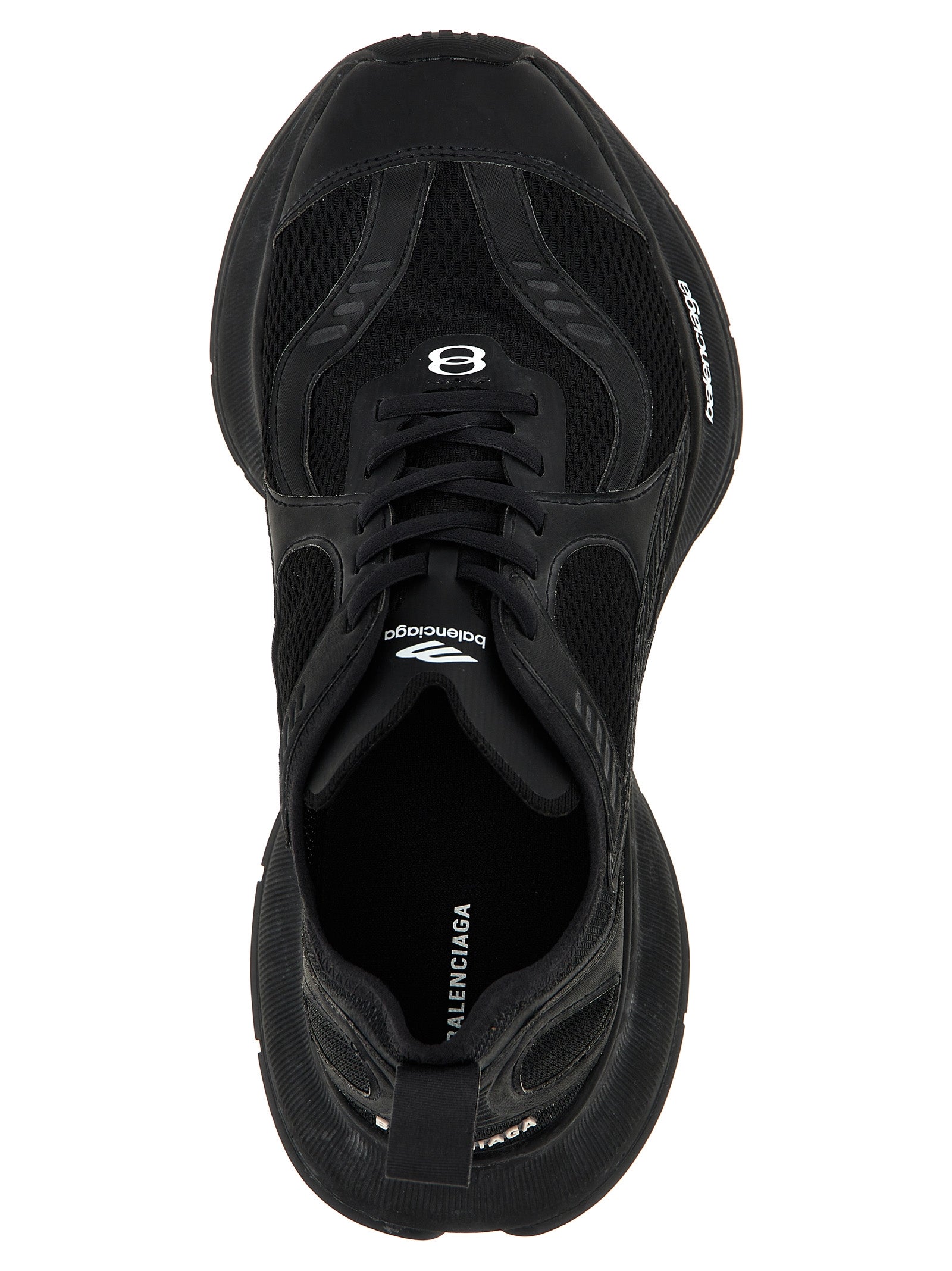Balenciaga Black Polyester Athletic Sneakers