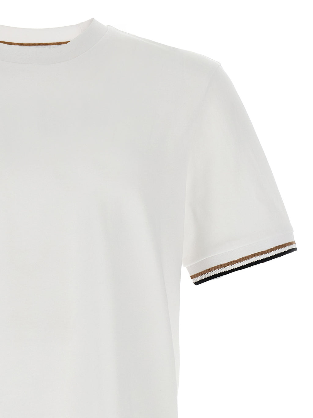 Hugo Boss White Cotton T-Shirt