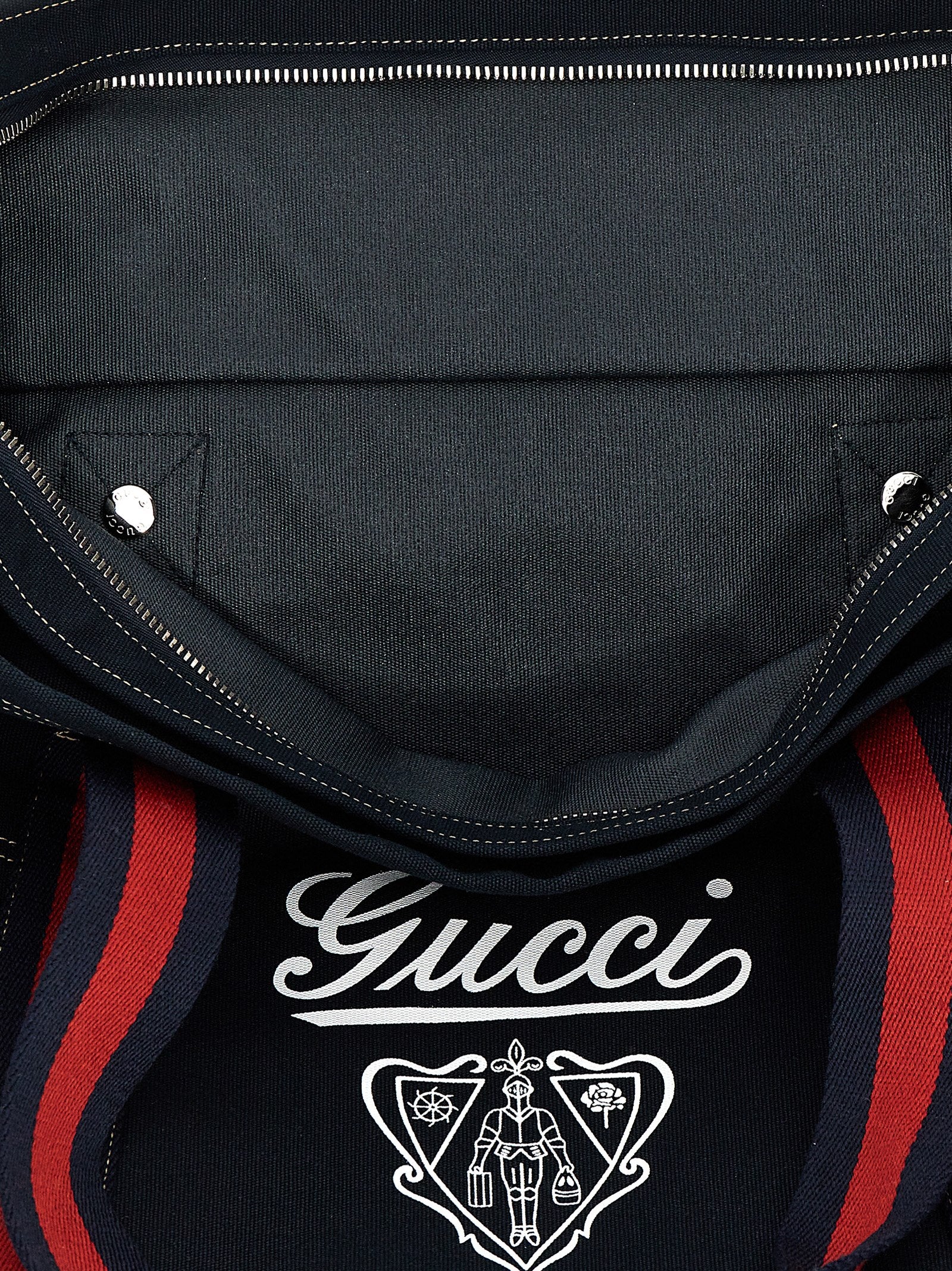 Gucci Blue Cotton Tote Bag