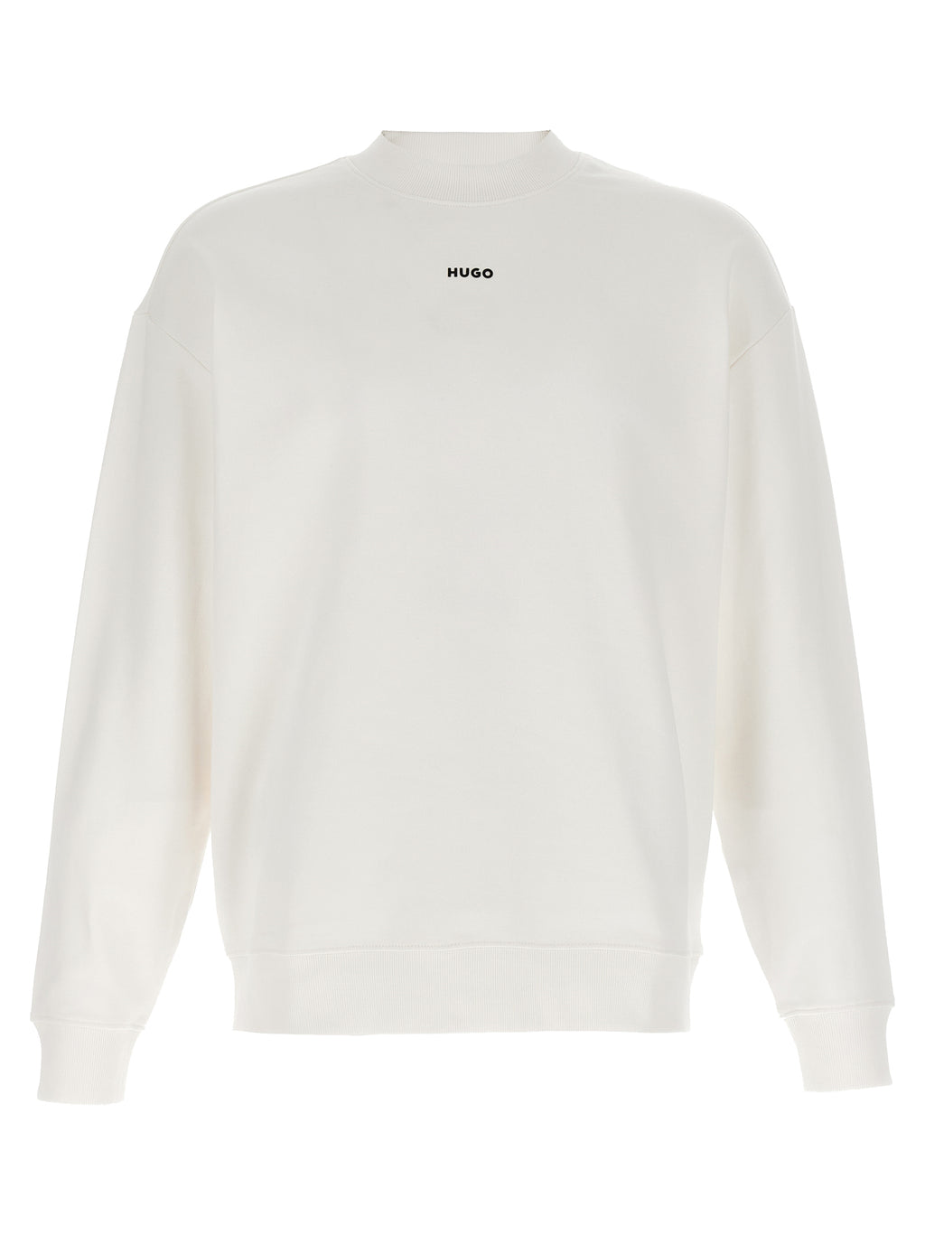 Hugo Boss White Cotton Sweatshirt