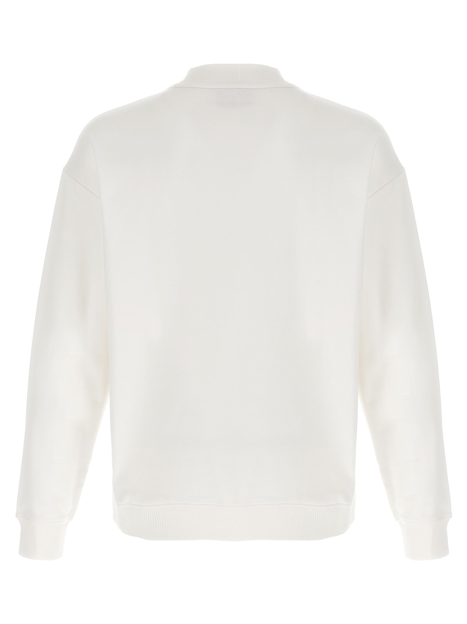 Hugo Boss White Cotton Sweatshirt