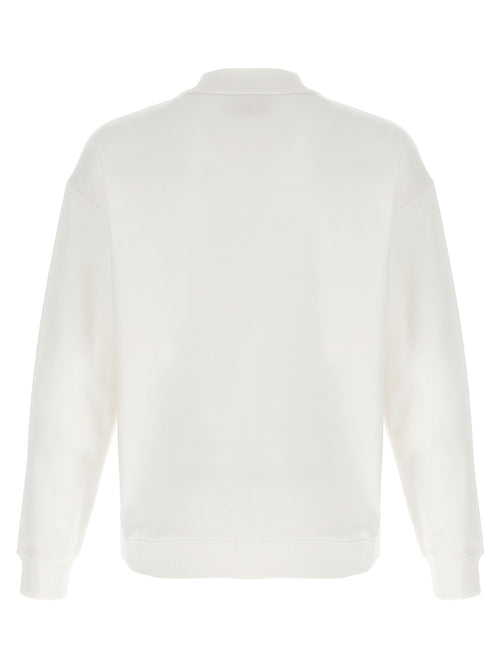 Hugo Boss White Cotton Sweatshirt