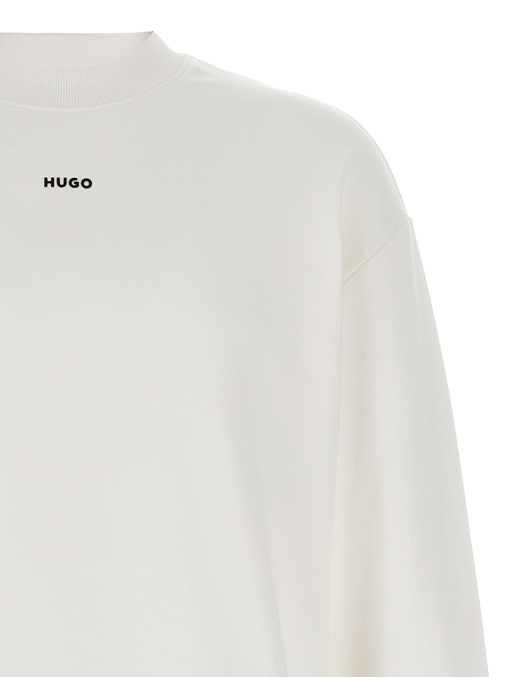 Hugo Boss White Cotton Sweatshirt