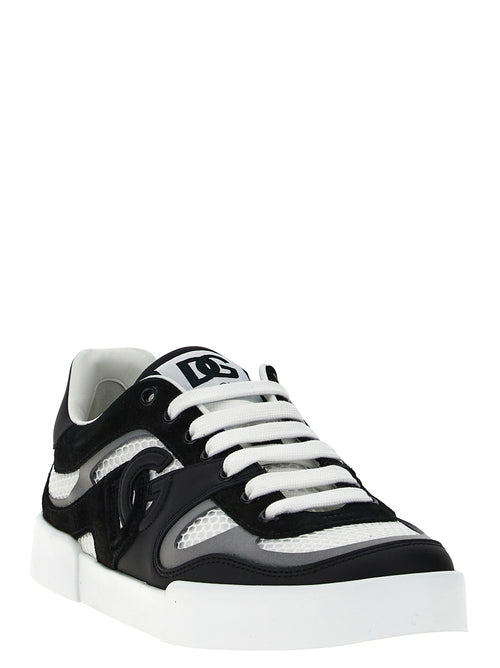 Dolce & Gabbana Bicolor Calfskin Sneakers
