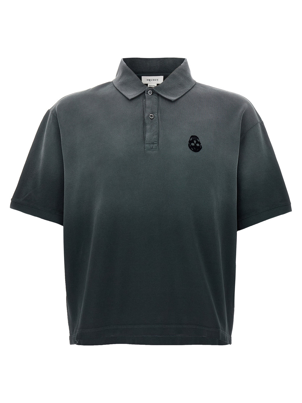 Alexander McQueen Gray Cotton Polo Shirt