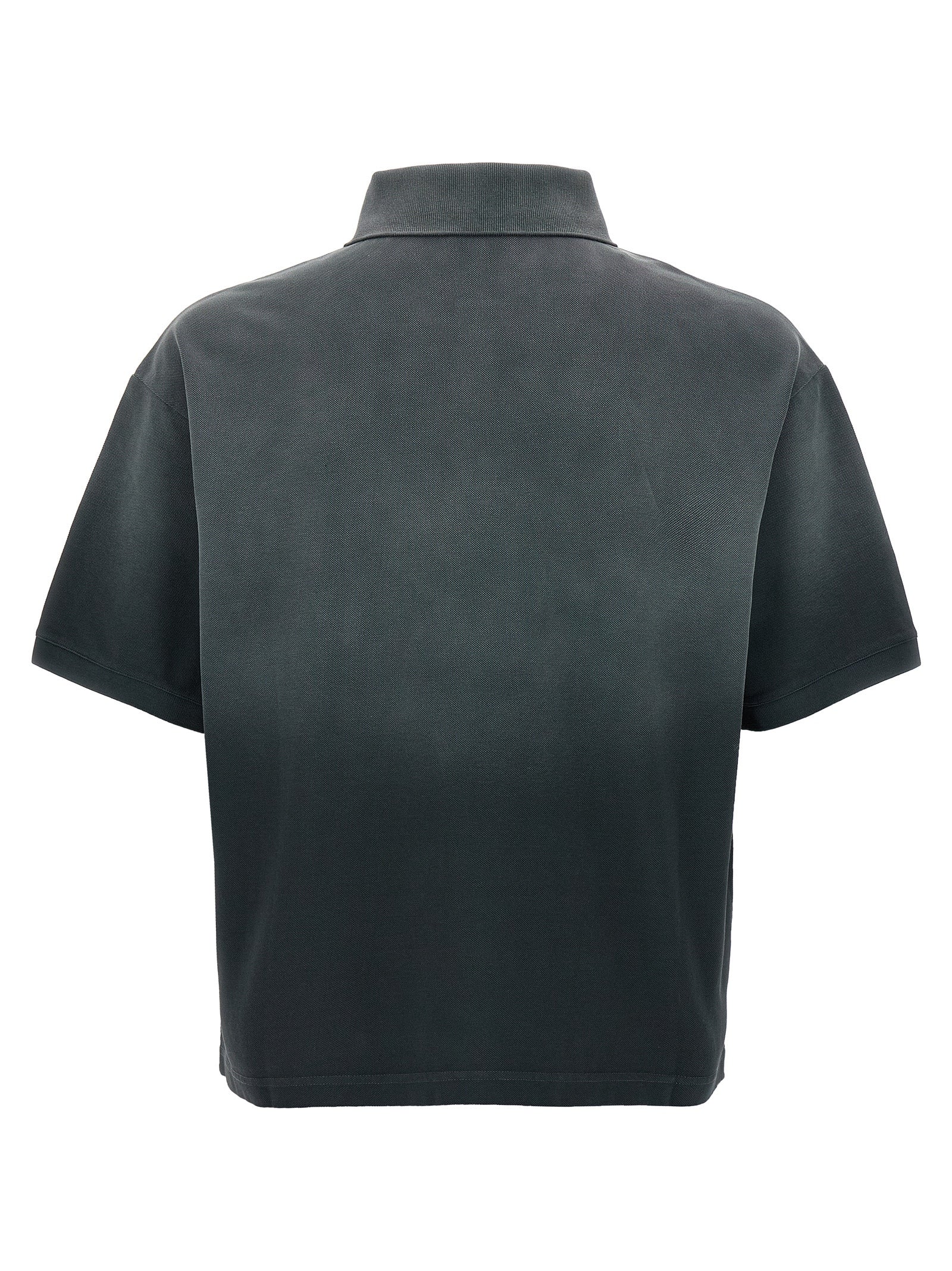 Alexander McQueen Gray Cotton Polo Shirt