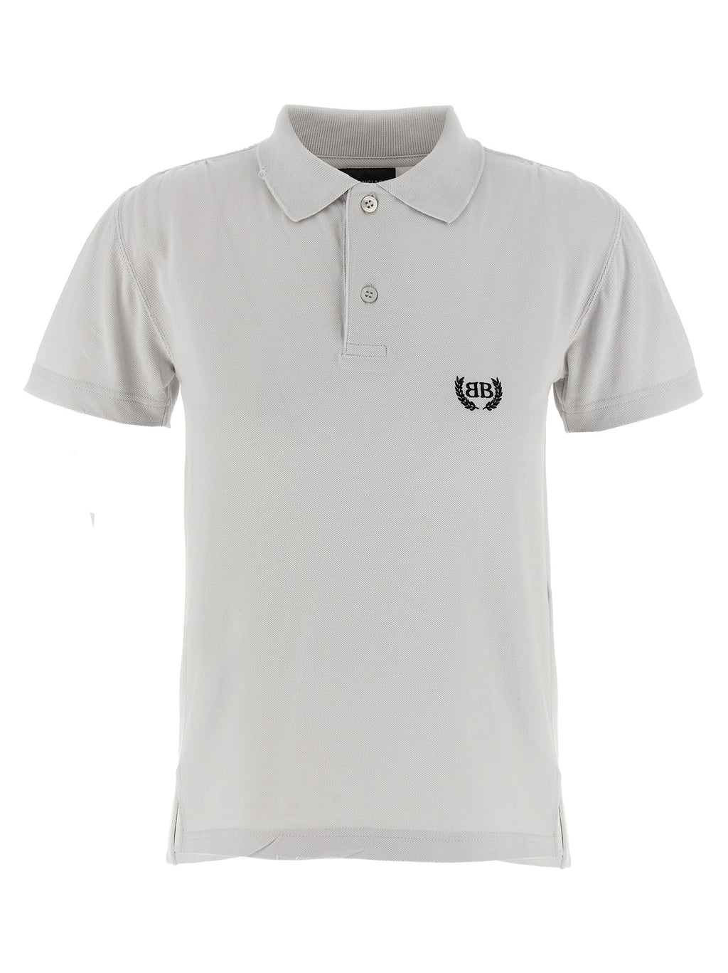 Balenciaga Gray Cotton Polo Shirt