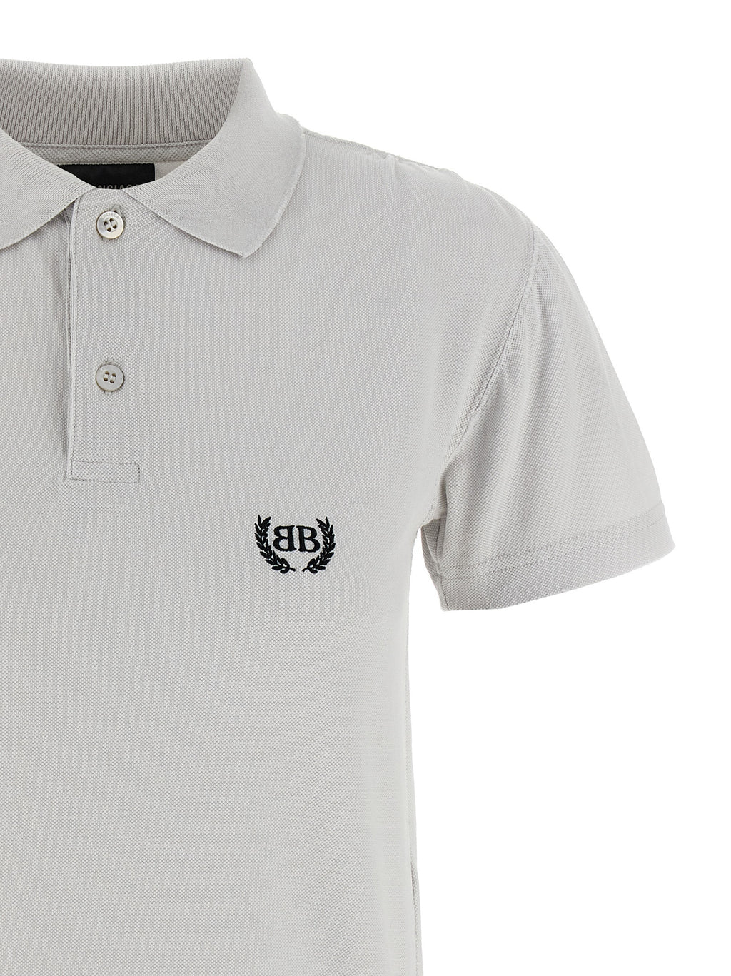Balenciaga Gray Cotton Polo Shirt