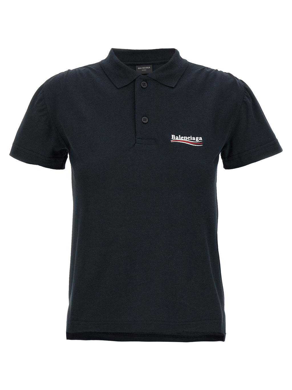 Balenciaga Blue Cotton Polo Shirt
