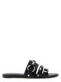 Balenciaga Black Lamb Leather Slides