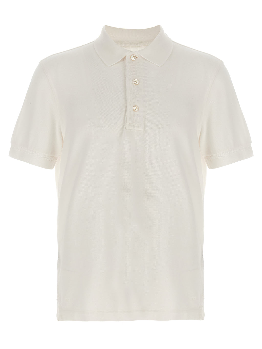 Tom Ford White Lyocell Polo Shirt