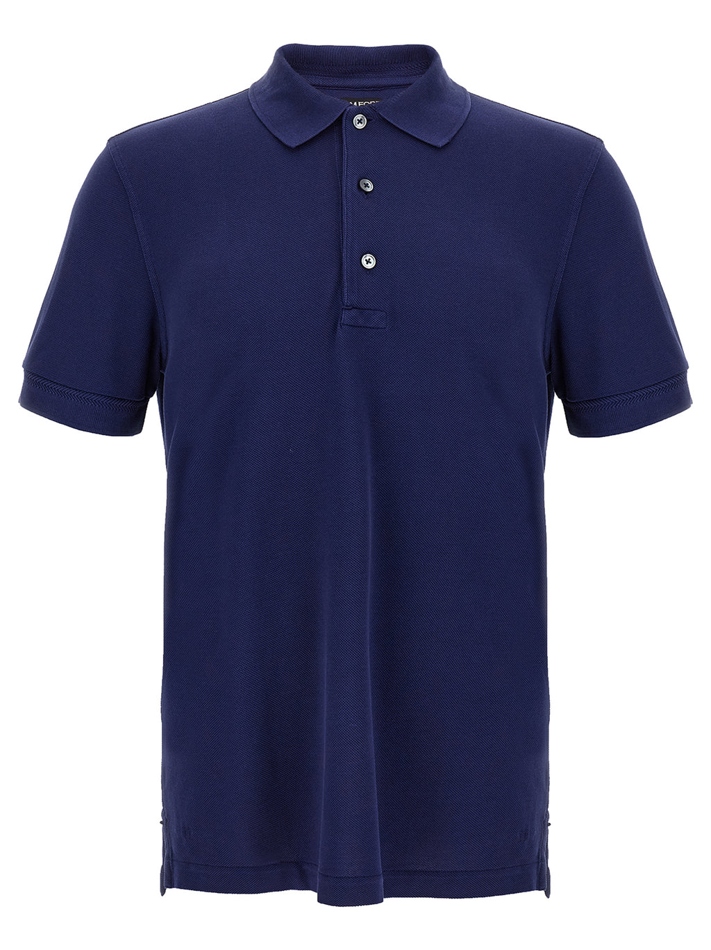 Tom Ford Blue Lyocell Polo Shirt