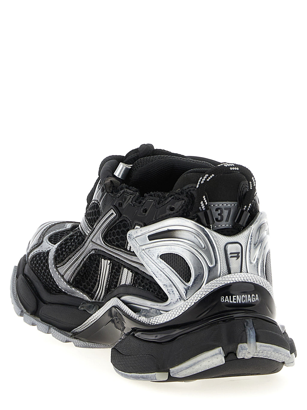 Balenciaga Black Polyethylene Athletic Sneakers
