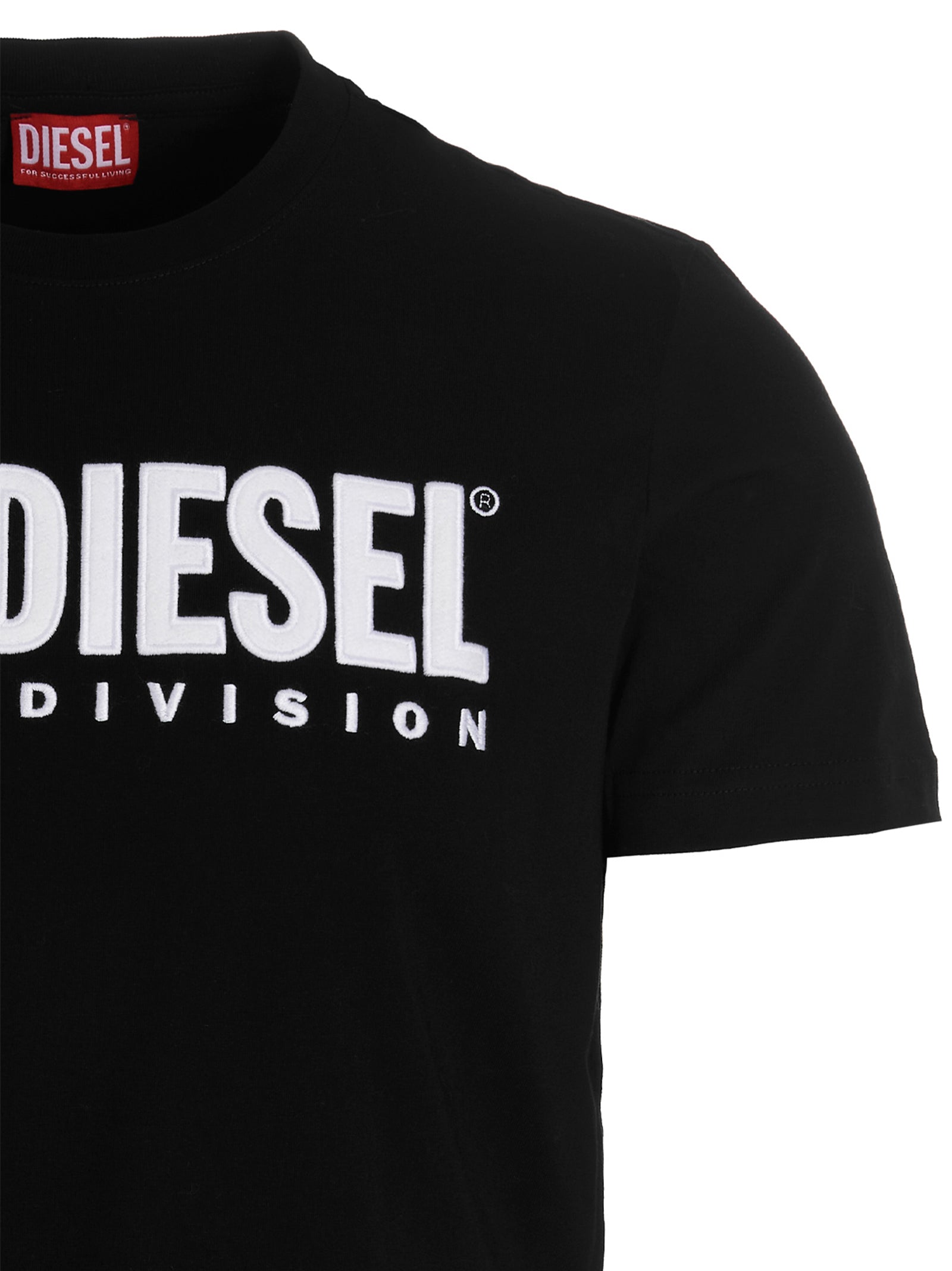 Diesel Black Cotton T-Shirt