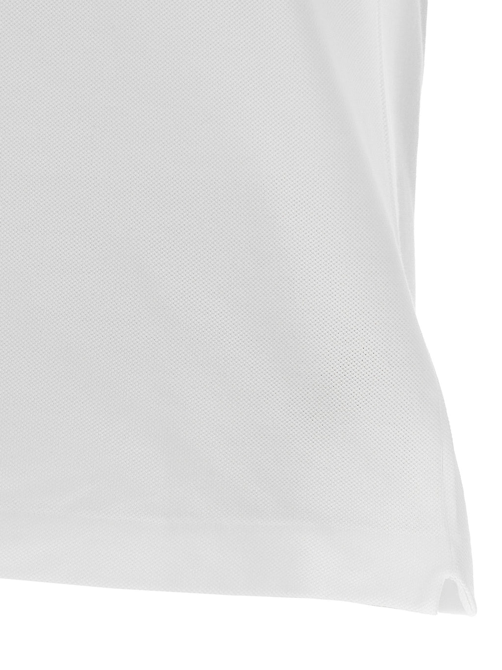 Lacoste White Cotton Polo Shirt