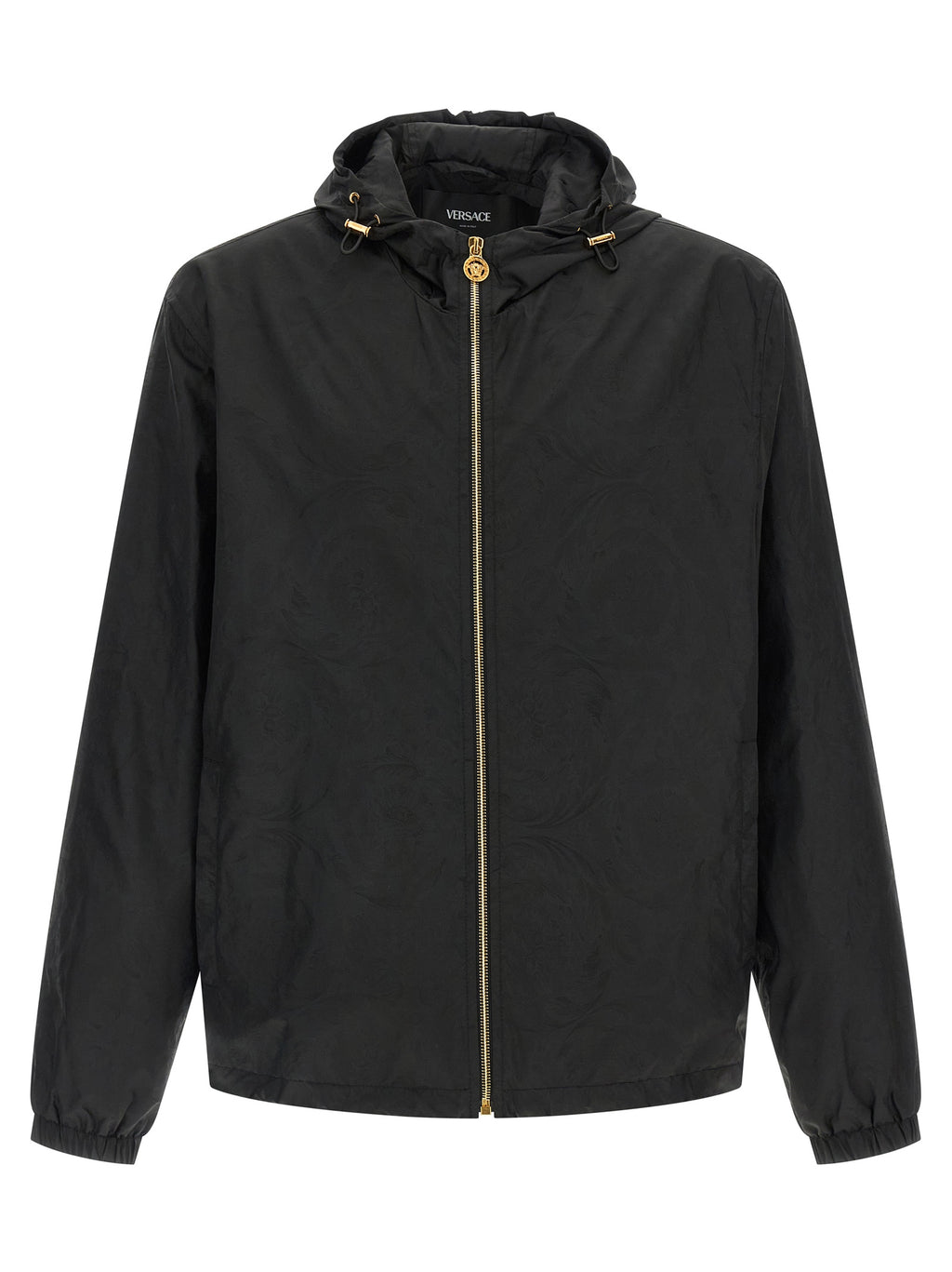 Versace Black Nylon Shell Jacket