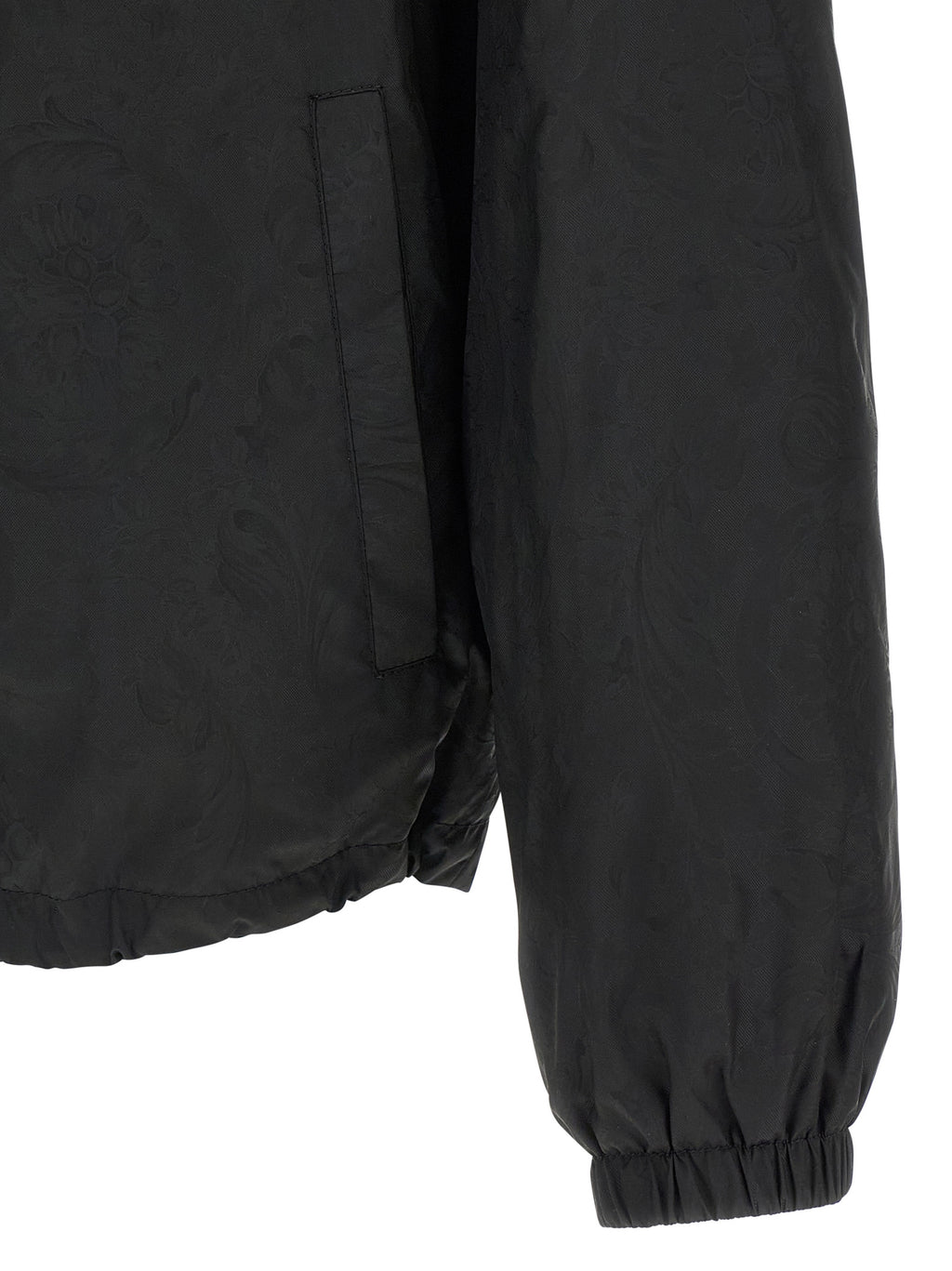 Versace Black Nylon Shell Jacket