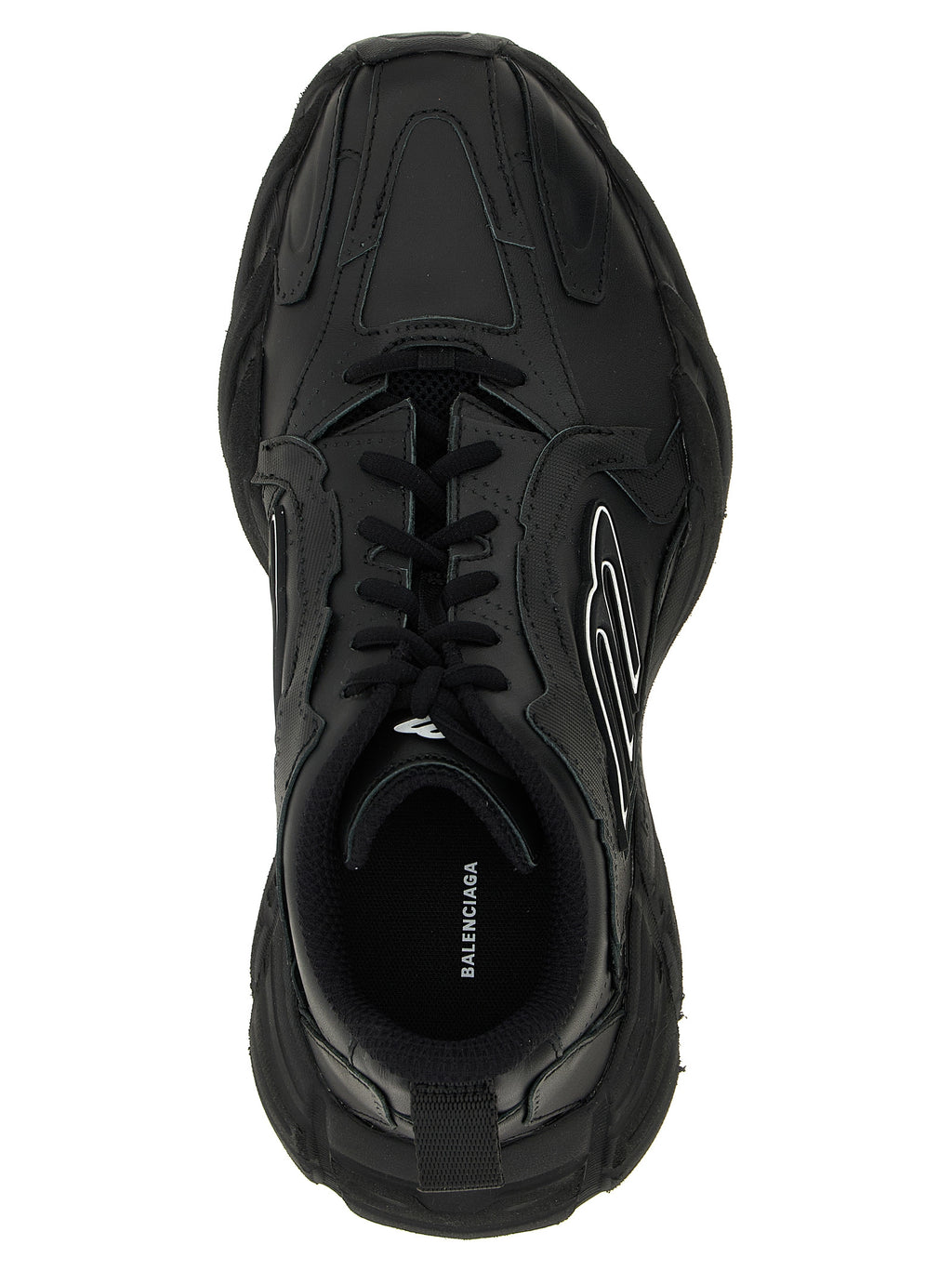 Balenciaga Black Calfskin Athletic Sneakers