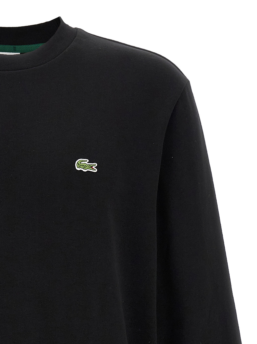 Lacoste Black Cotton Sweatshirt