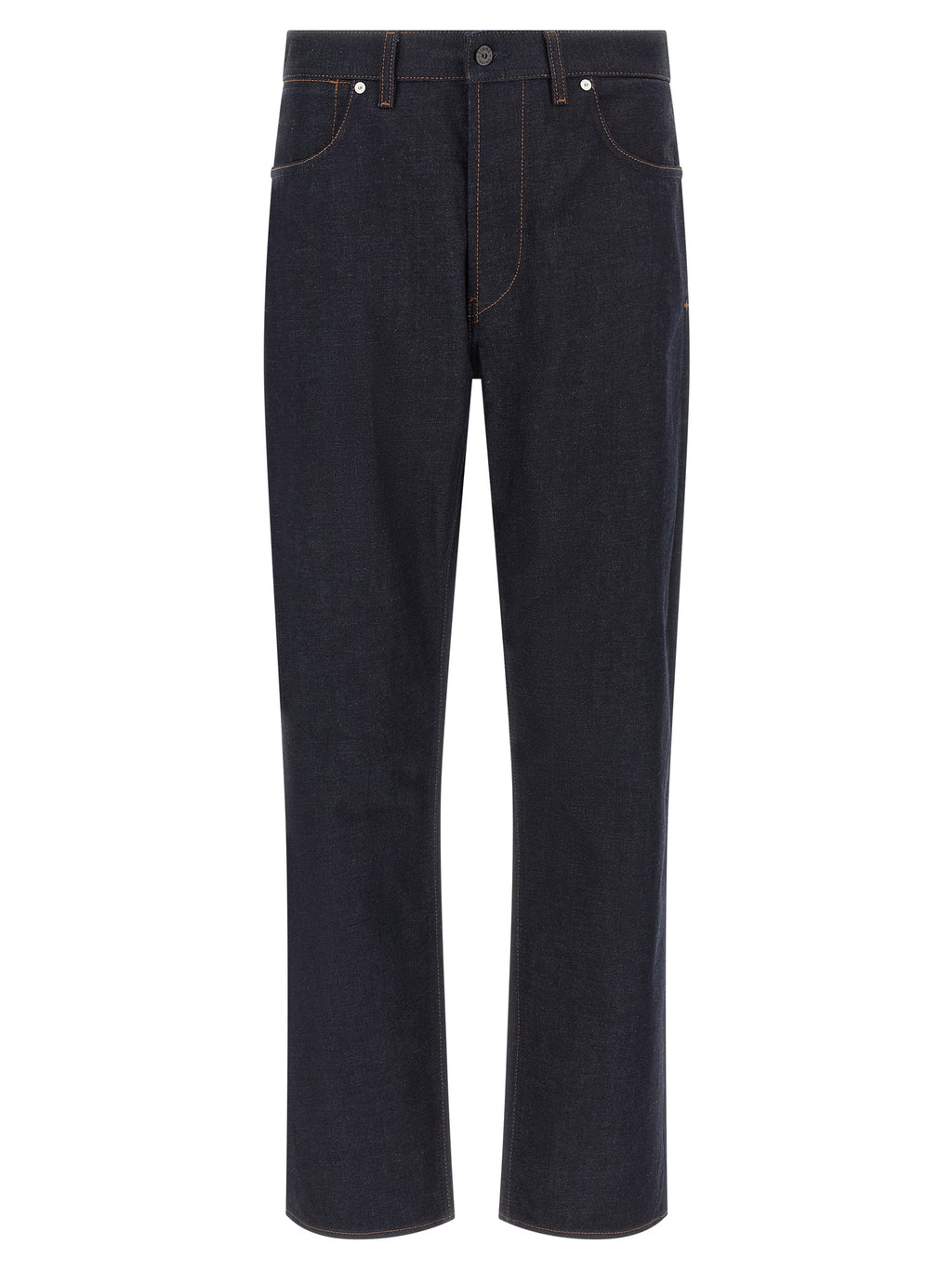 Stone Island Blue Cotton Straight-Leg Jeans