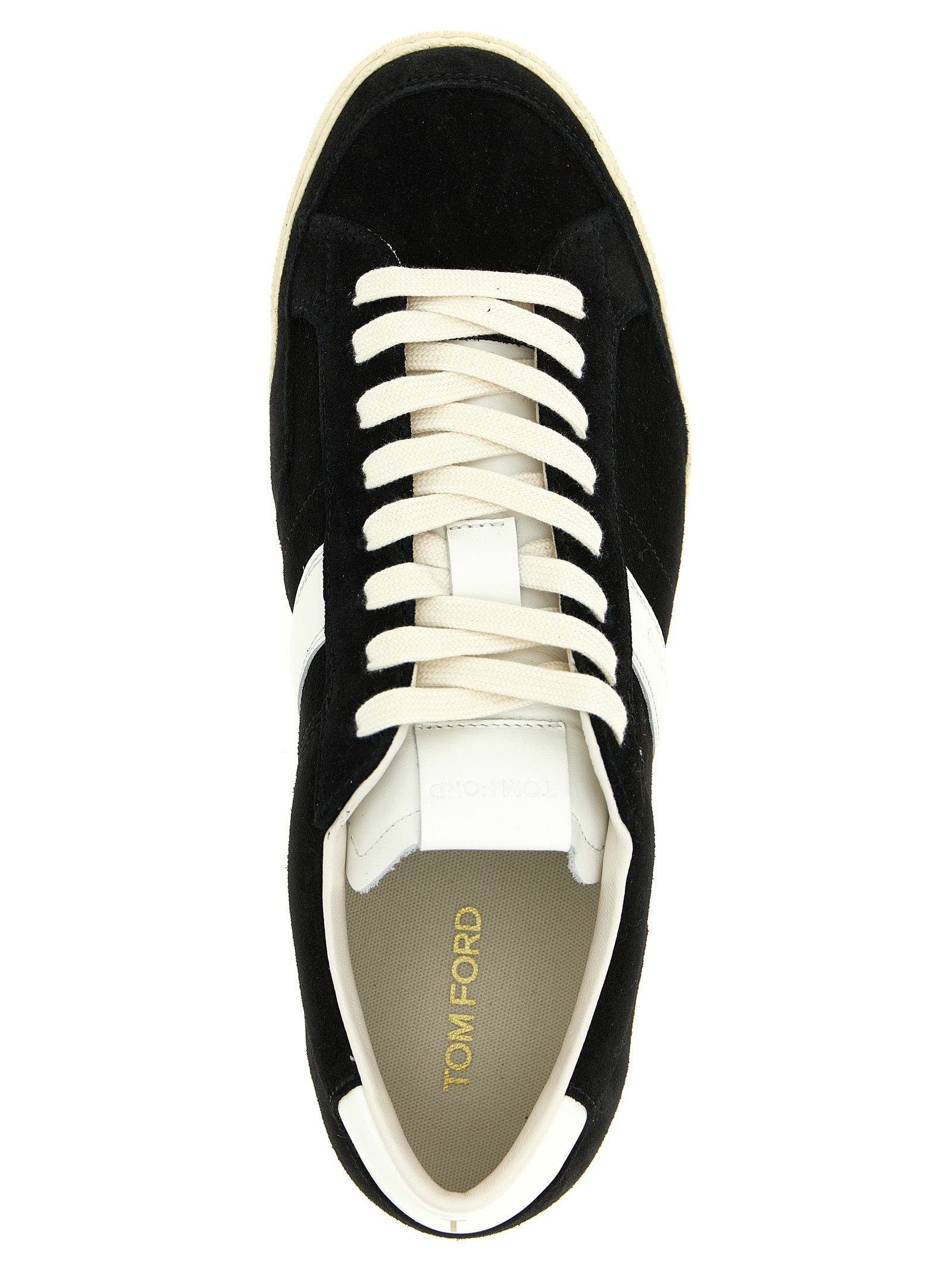 Tom Ford Bicolor Leather Low Top Sneakers
