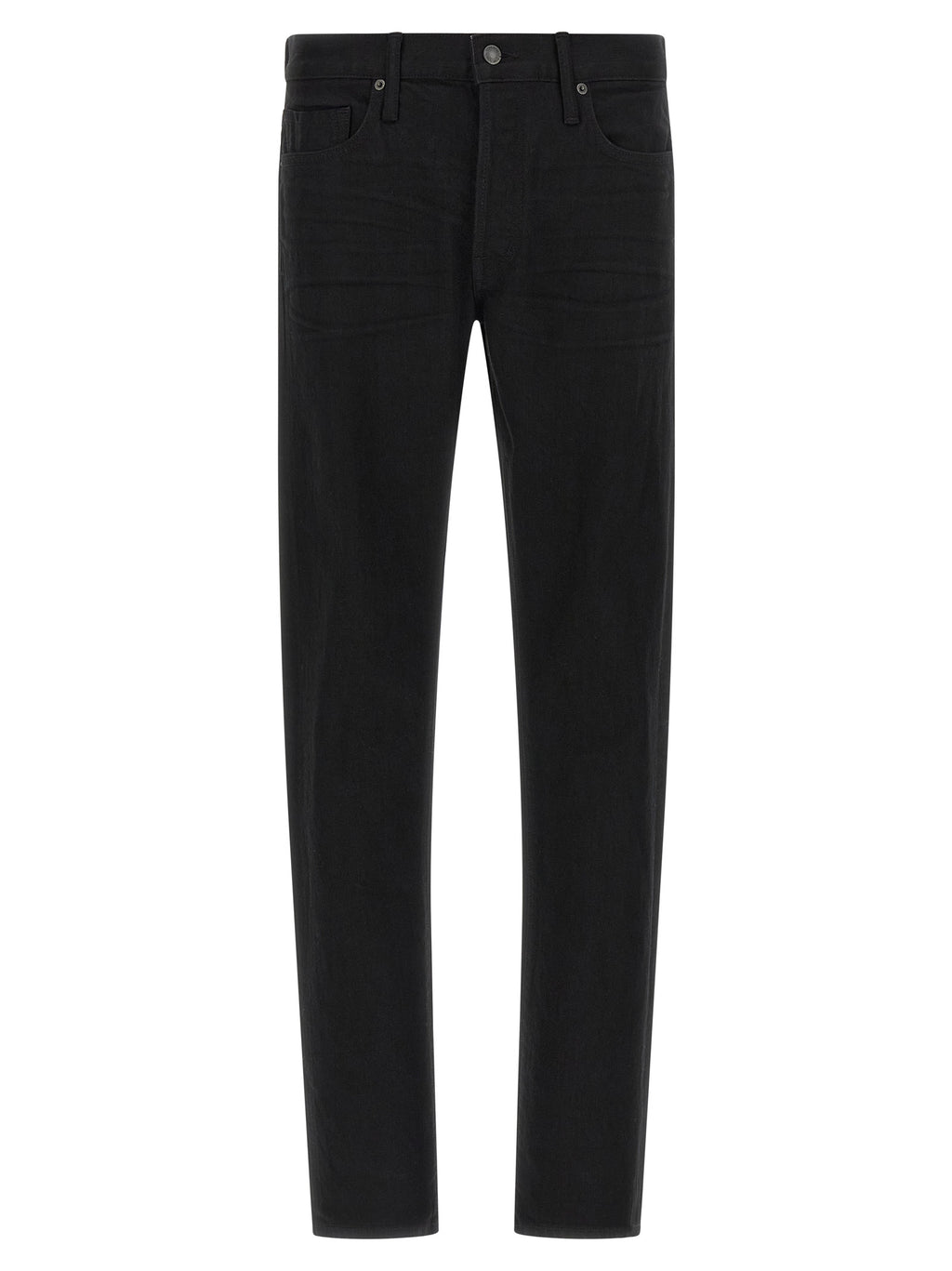 Tom Ford Black Cotton Straight-Leg Jeans