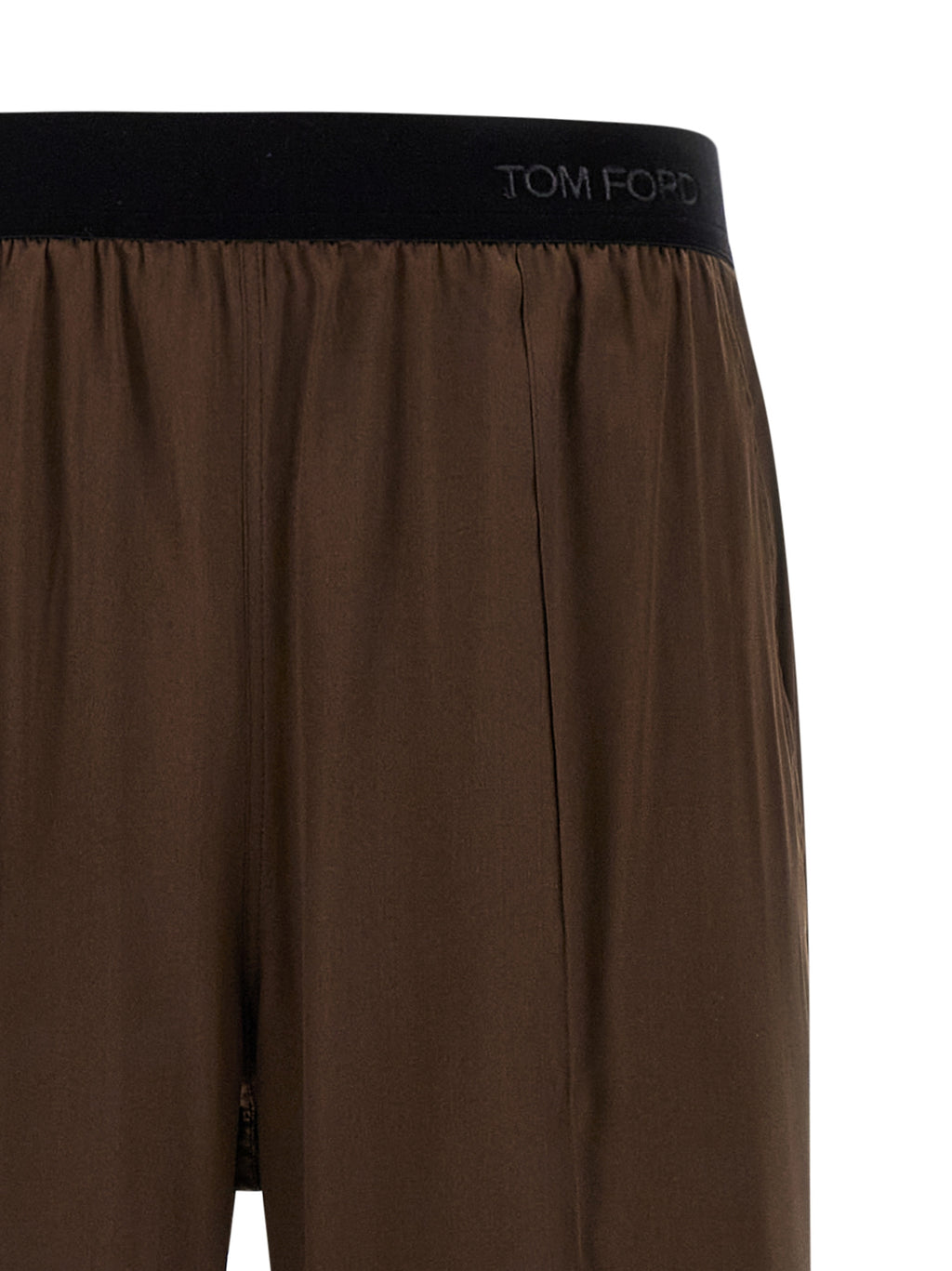 Tom Ford Brown Silk Casual Pants