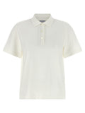 Burberry White Cotton Polo Shirt