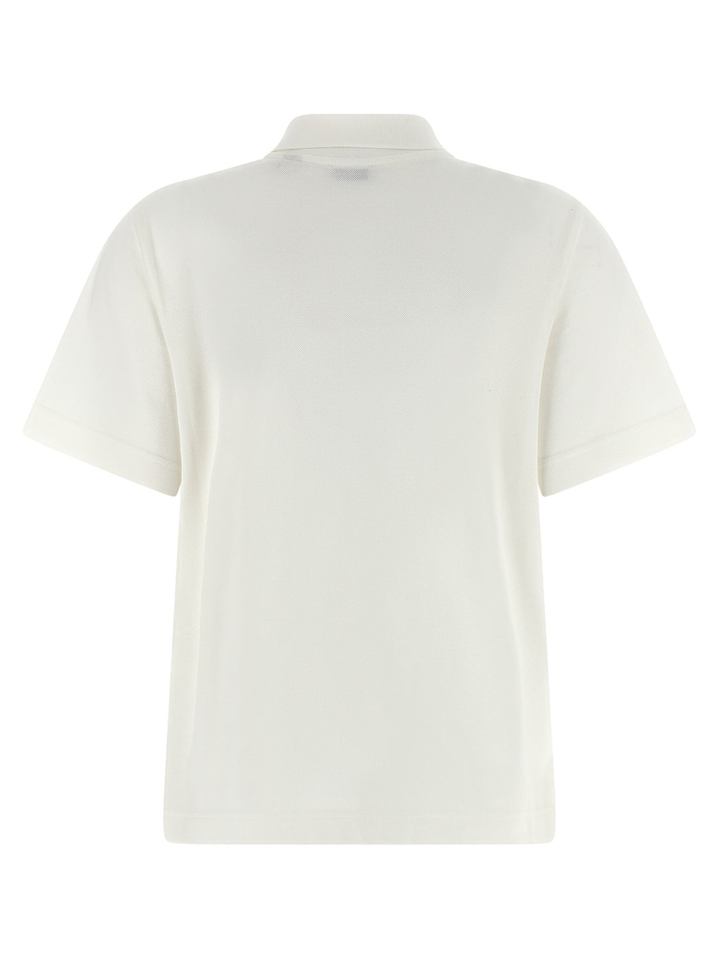 Burberry White Cotton Polo Shirt