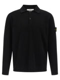 Stone Island Black Cotton Polo Shirt