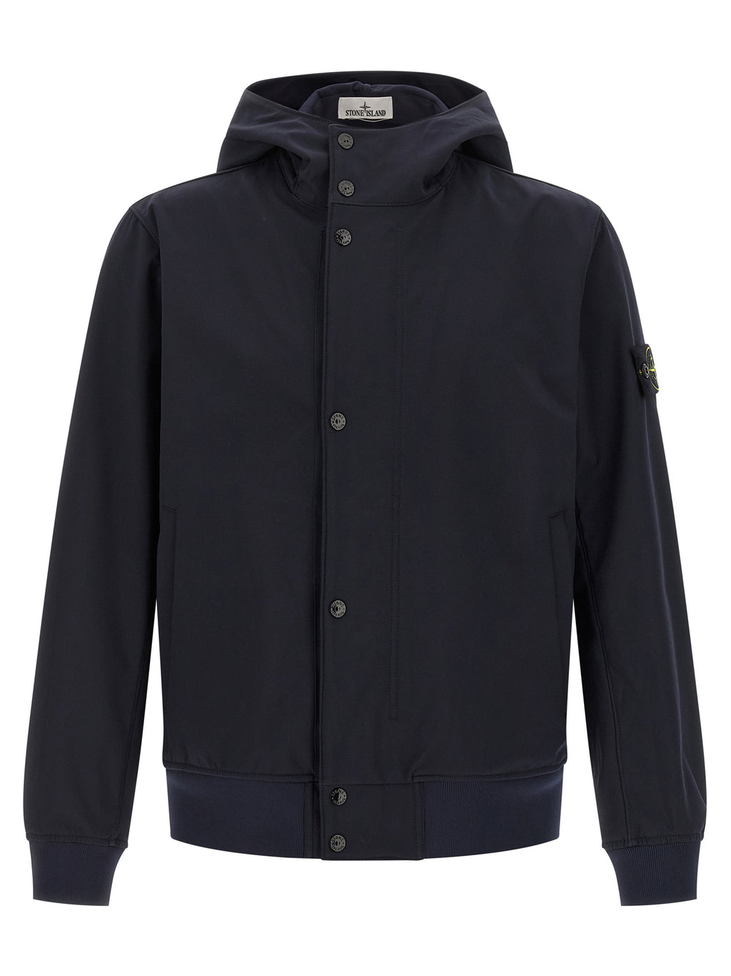 Stone Island Blue Polyester Shell Jacket