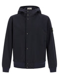 Stone Island Blue Polyester Shell Jacket