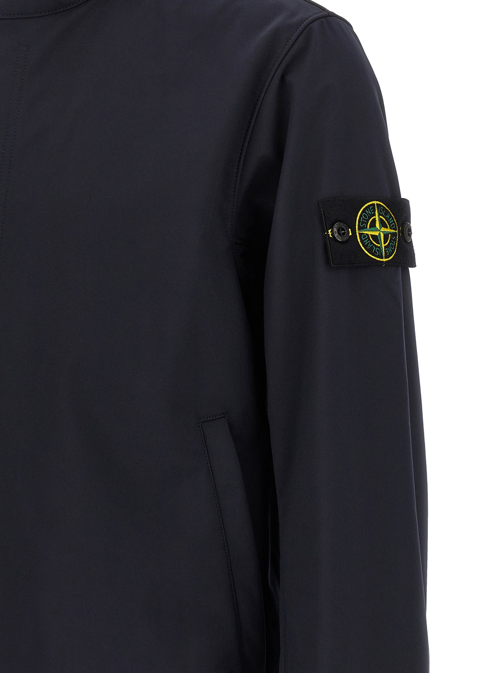 Stone Island Blue Polyester Shell Jacket