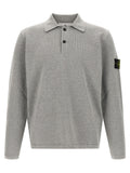Stone Island Gray Cotton Polo Shirt