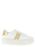 Versace Gold Nylon Platform Sneakers