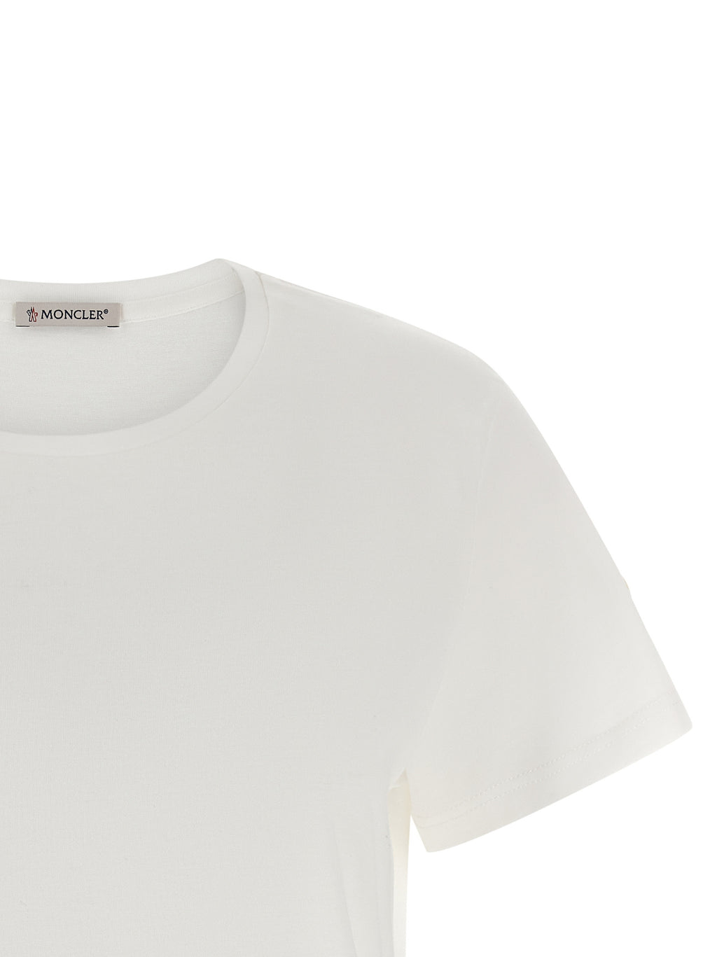 Moncler White Cotton T-Shirt