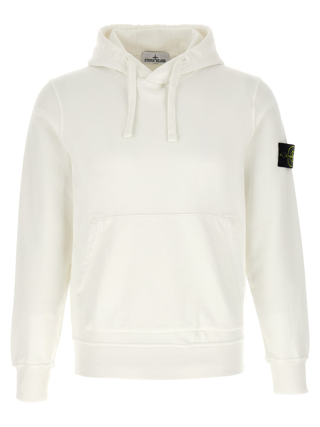 Stone Island White Cotton Sweatshirt