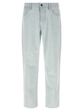 Stone Island Blue Cotton Straight-Leg Jeans