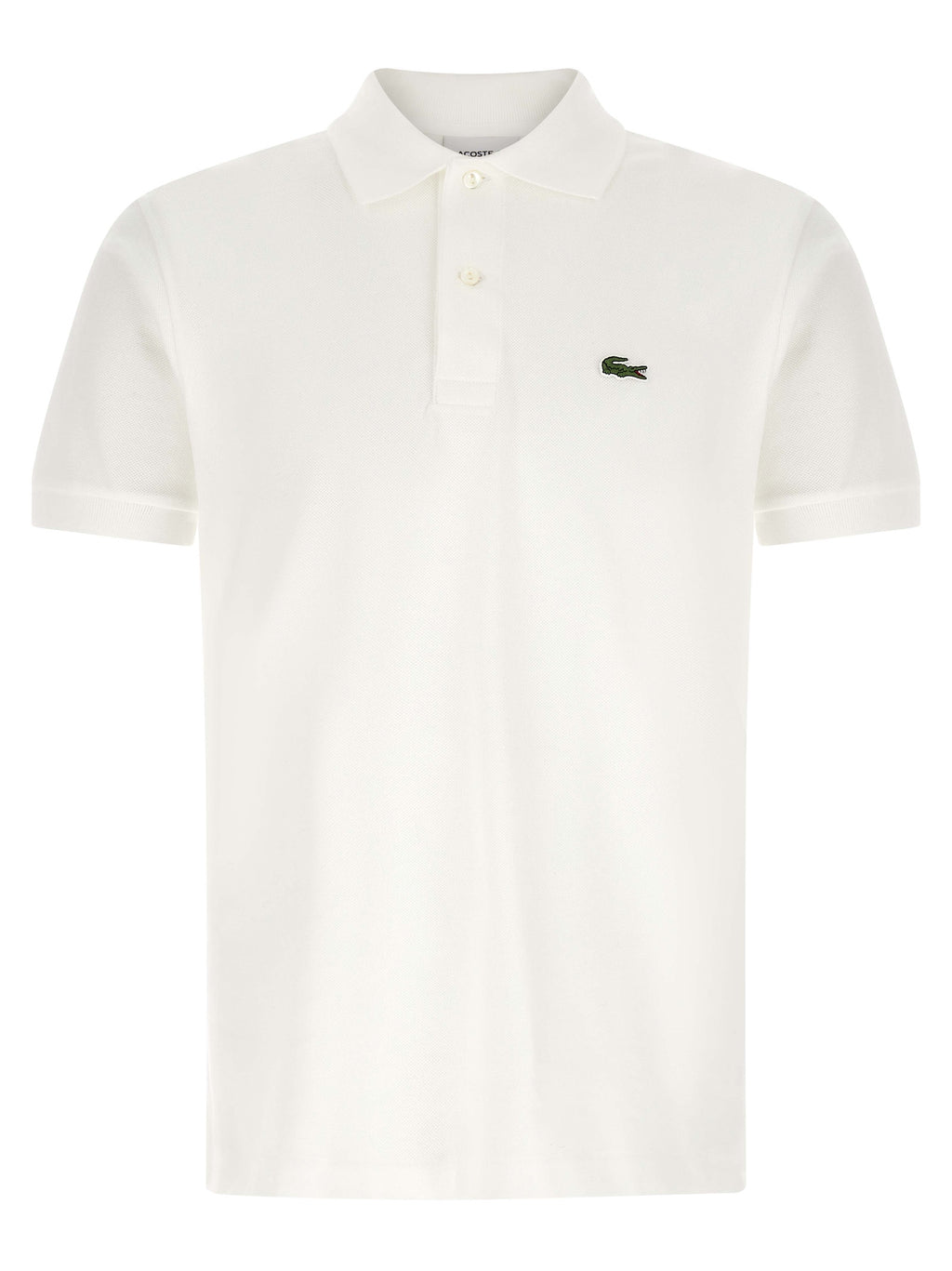 Lacoste White Cotton Polo Shirt