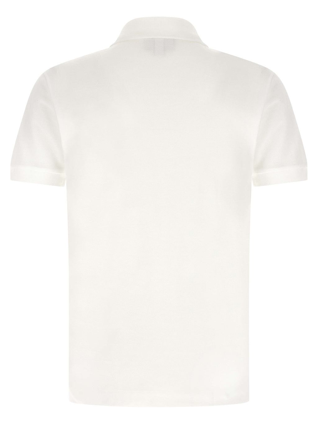Lacoste White Cotton Polo Shirt