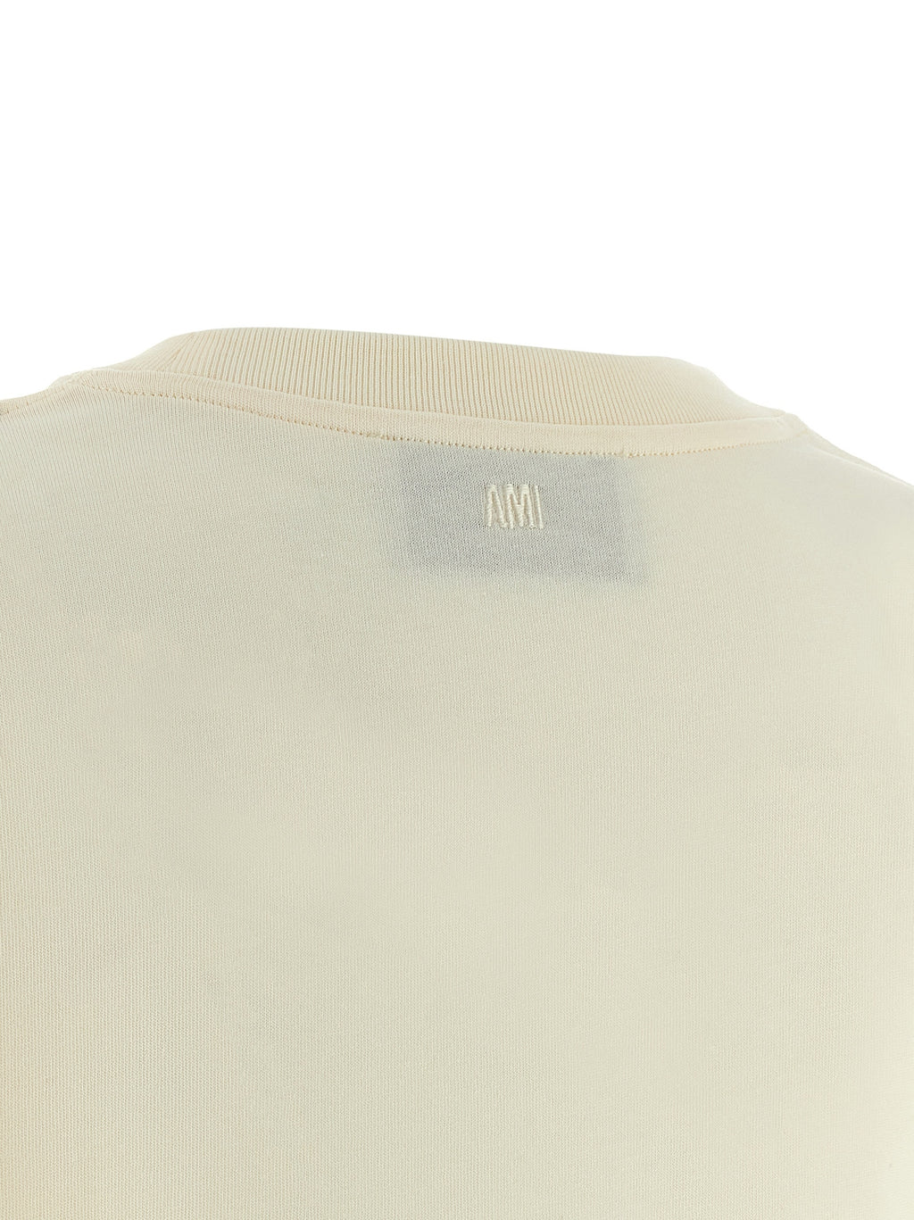 Ami Paris Beige Cotton T-Shirt