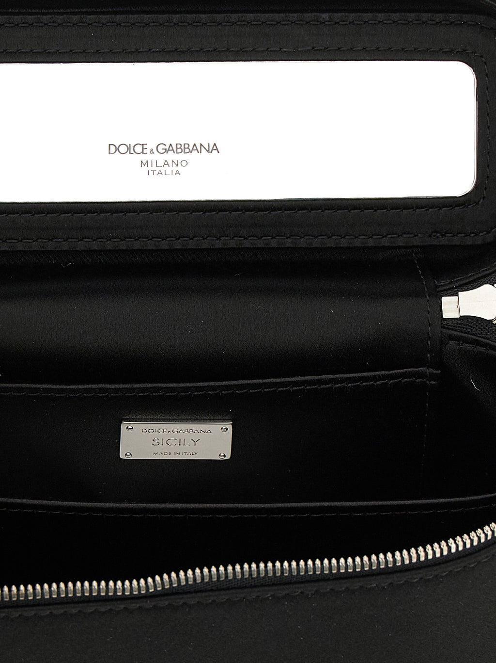 Dolce & Gabbana Black Viscose Crossbody Bag