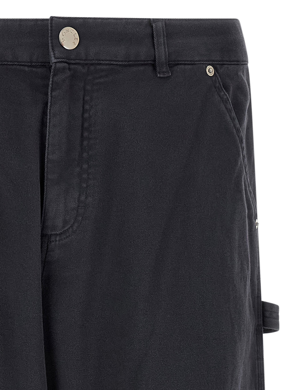 Moncler Blue Cotton Cargo Pants