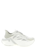 Fendi Gray Calfskin Athletic Sneakers