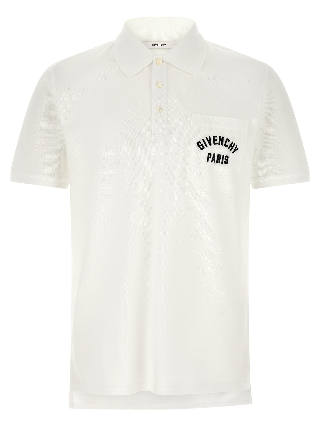 Givenchy White Cotton Polo Shirt