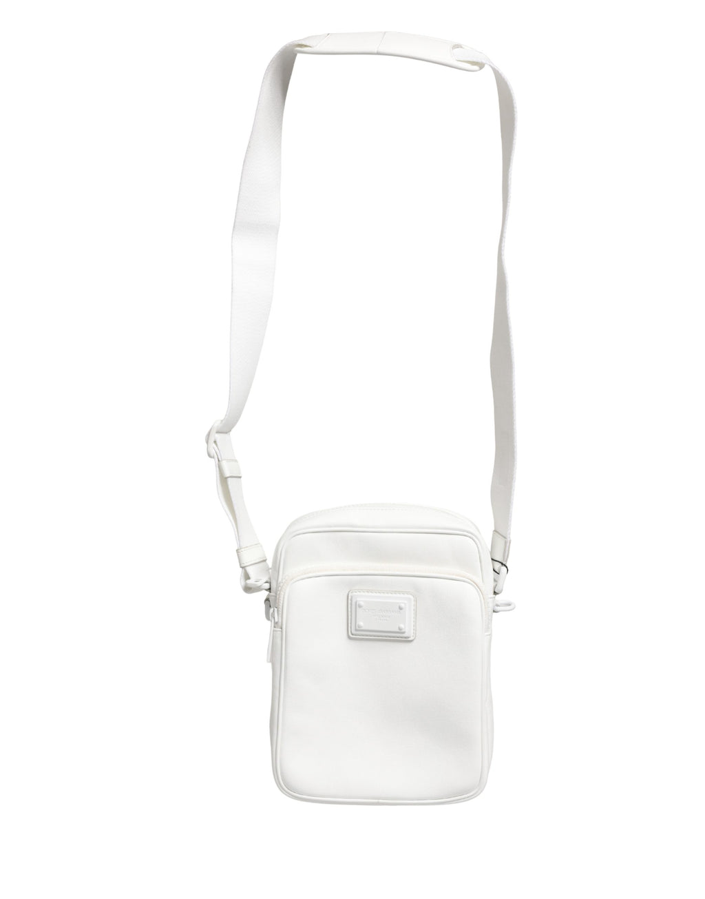 Dolce & Gabbana White Logo Plaque Crossbody Shoulder Borse Men Bag