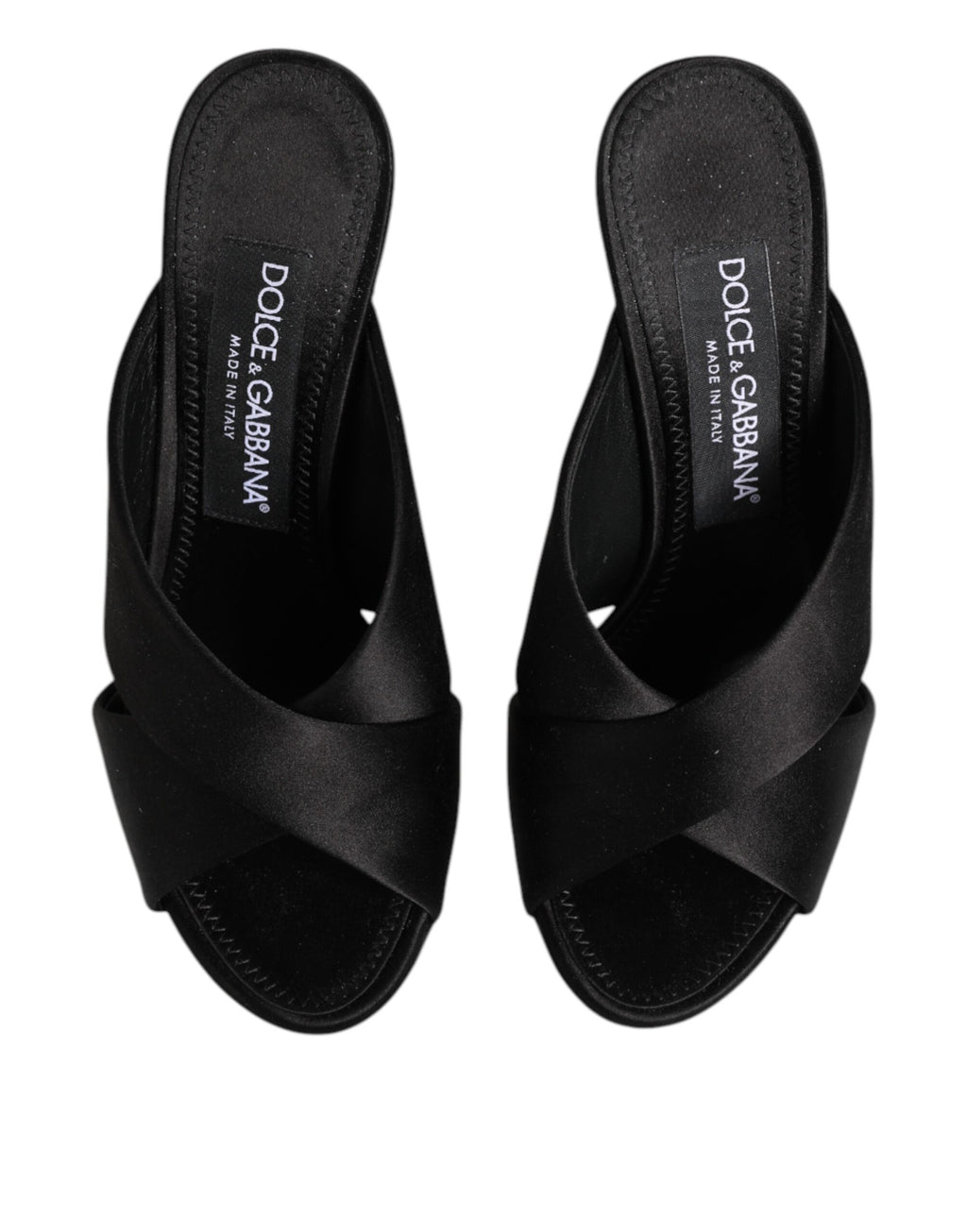 Dolce & Gabbana Black Keira Baroque High Heel Sandals Shoes