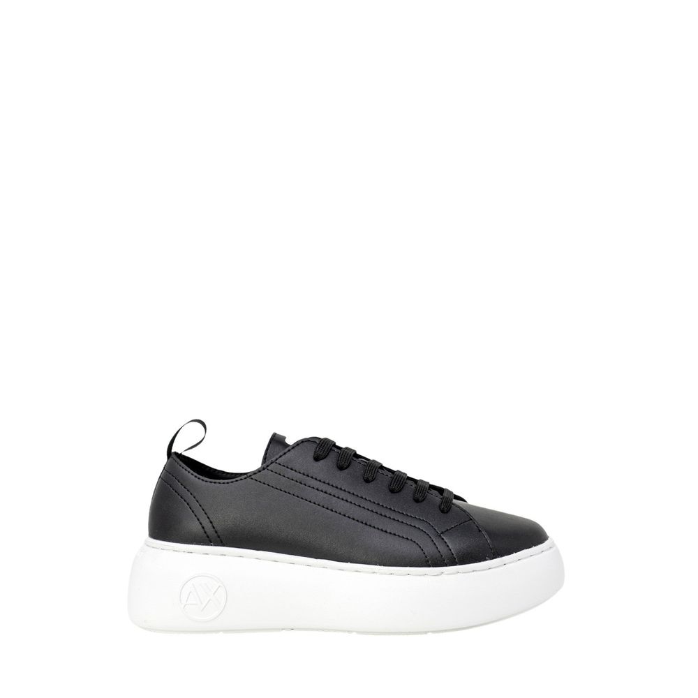 Armani Exchange Black Artificial Leather Low Top Sneakers - GET THE BRAND